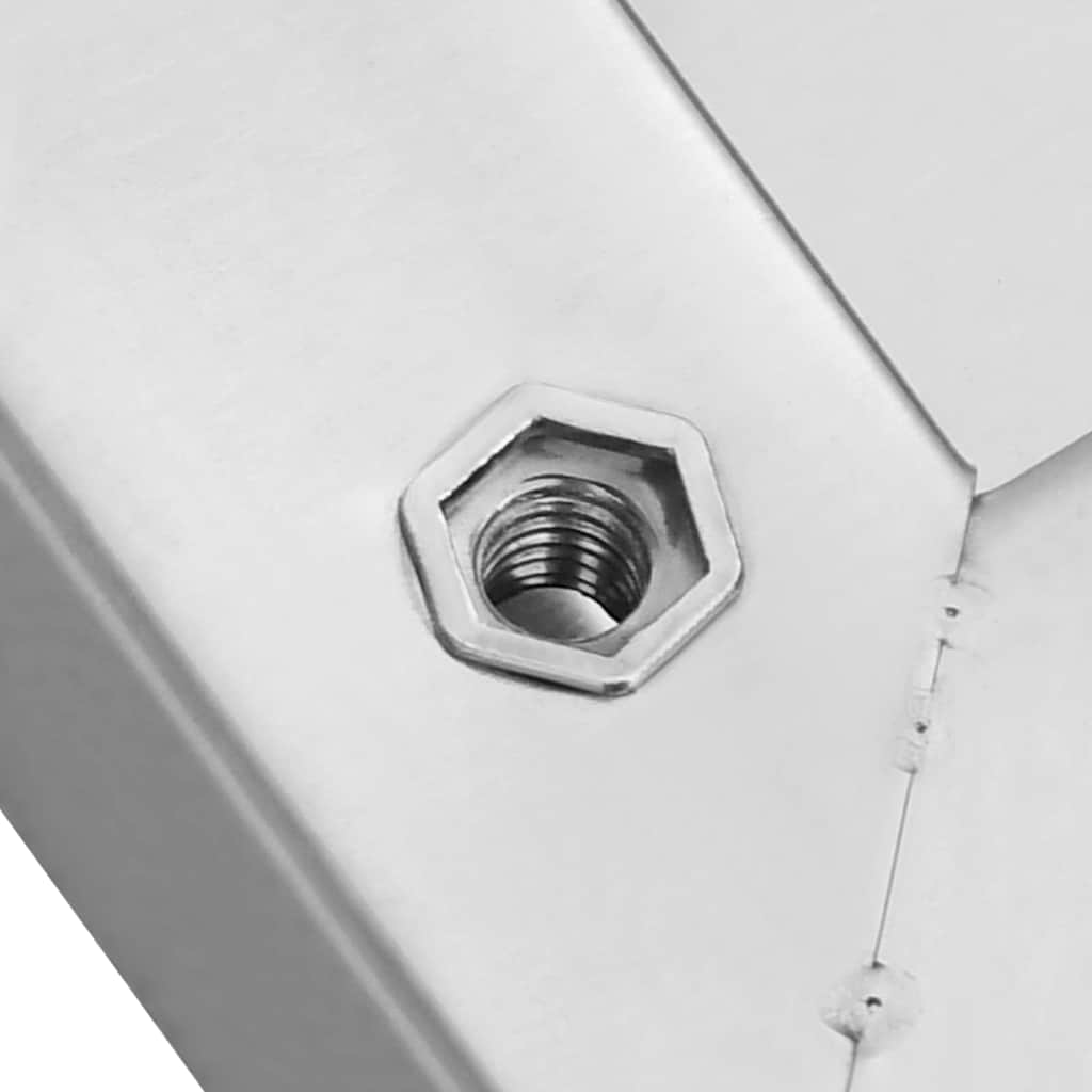 vidaXL Wall Shelves 2 pcs 75x40 cm Silver Stainless Steel
