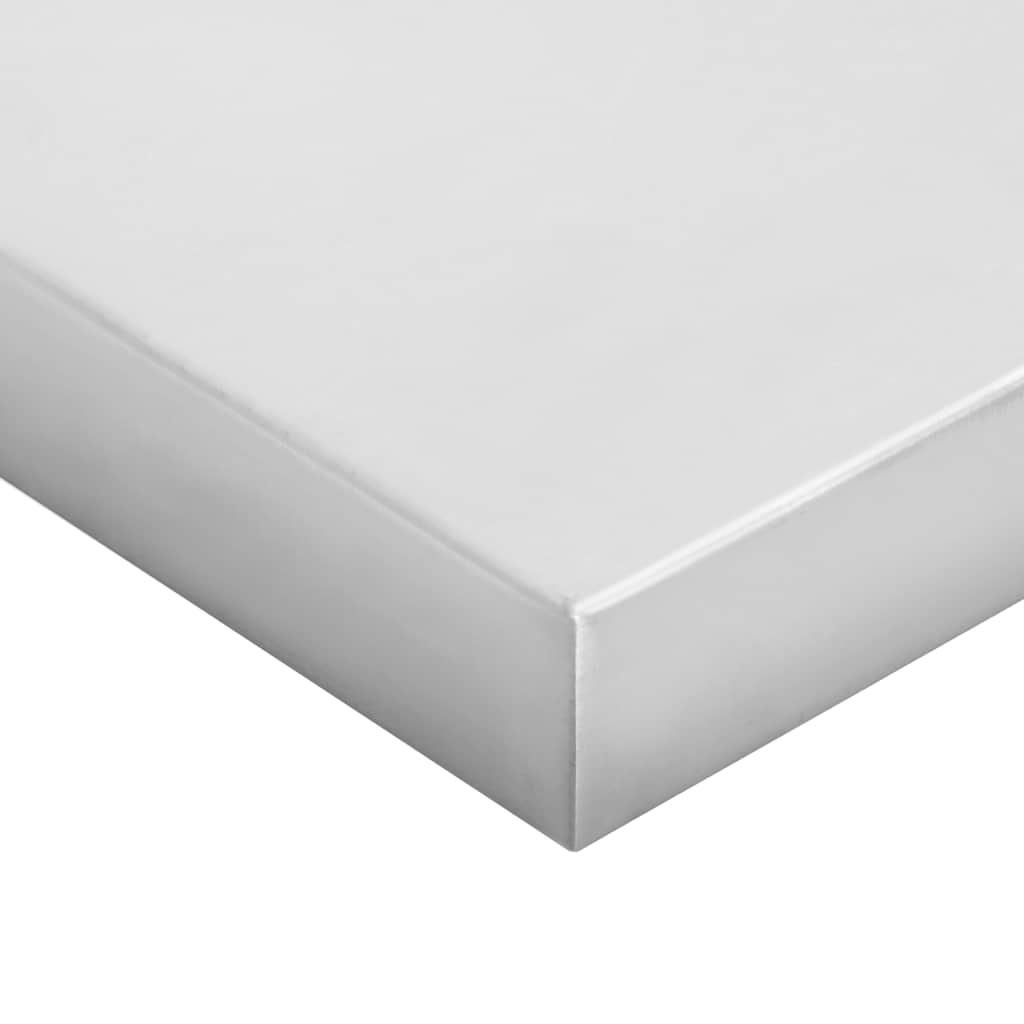 vidaXL Wall Shelves 2 pcs 75x40 cm Silver Stainless Steel