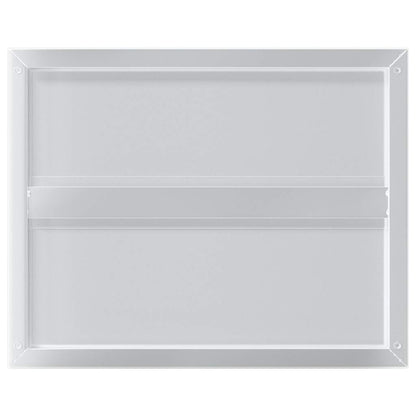 vidaXL Wall Shelves 2 pcs 50x40 cm Silver Stainless Steel