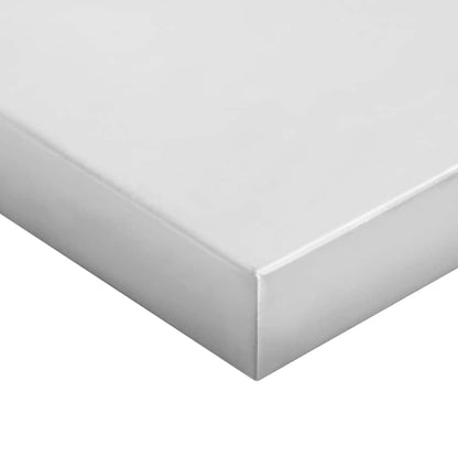 vidaXL Wall Shelves 2 pcs 50x40 cm Silver Stainless Steel