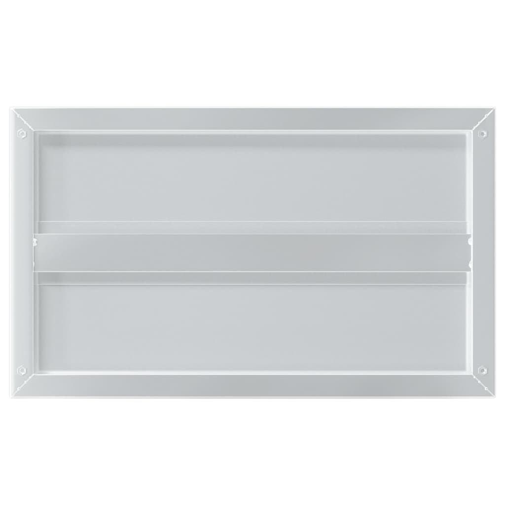 vidaXL Wall Shelves 2 pcs 50x30 cm Silver Stainless Steel