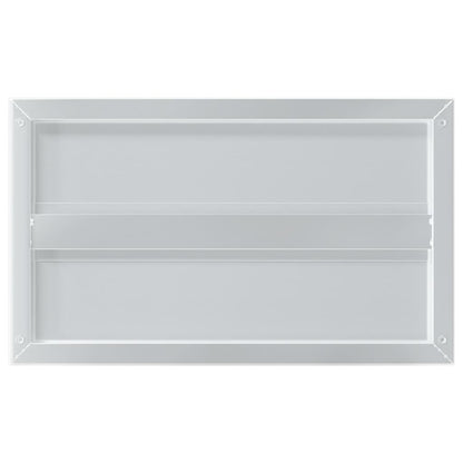 vidaXL Wall Shelves 2 pcs 50x30 cm Silver Stainless Steel