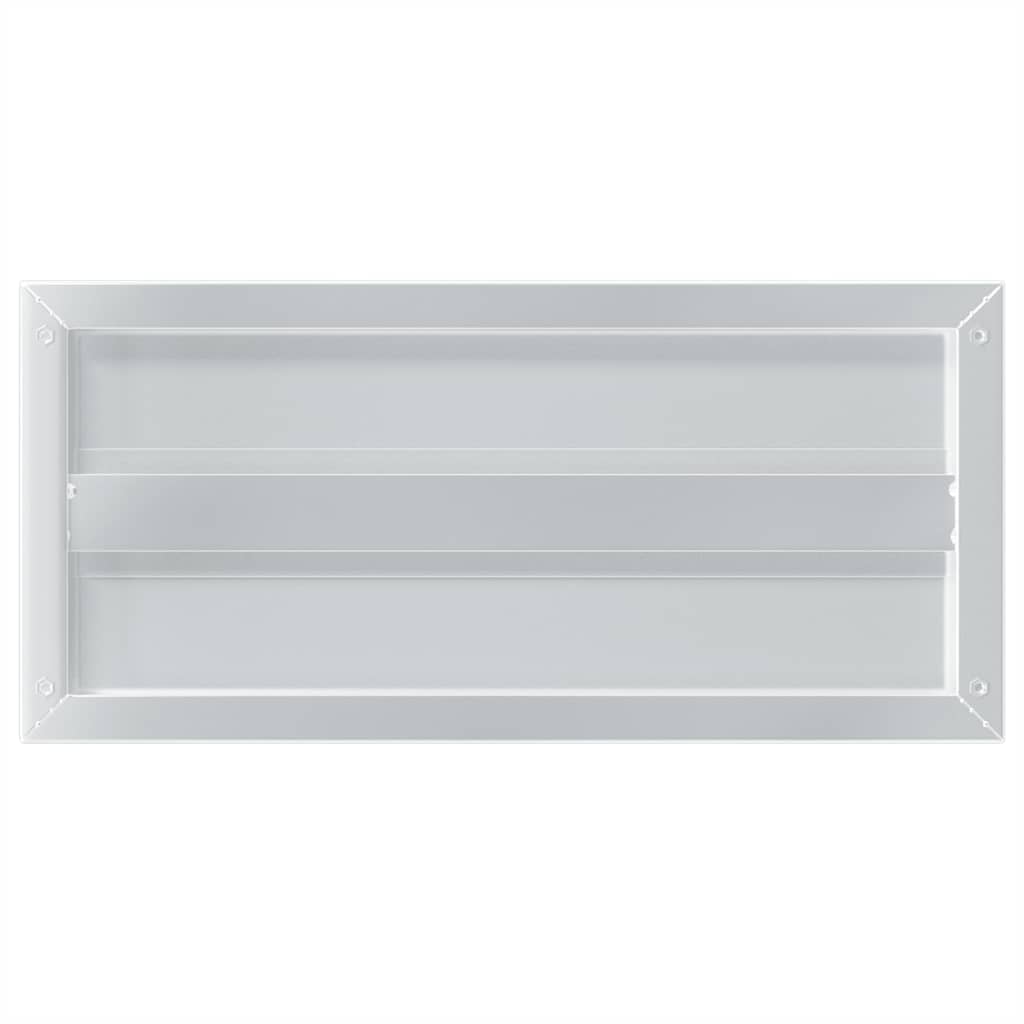 vidaXL Wall Shelves 2 pcs 50x23.5 cm Silver Stainless Steel