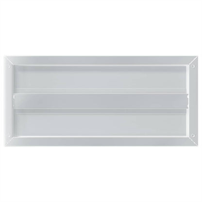 vidaXL Wall Shelves 2 pcs 50x23.5 cm Silver Stainless Steel