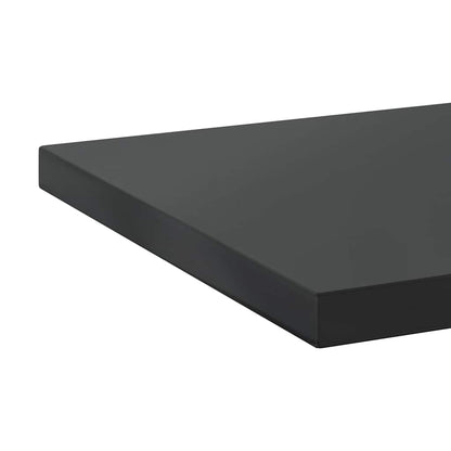 vidaXL Wall Shelves 2 pcs 100x40 cm Black Stainless Steel
