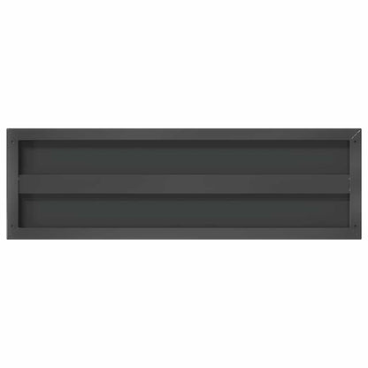 vidaXL Wall Shelves 2 pcs 75x23.5 cm Black Stainless Steel