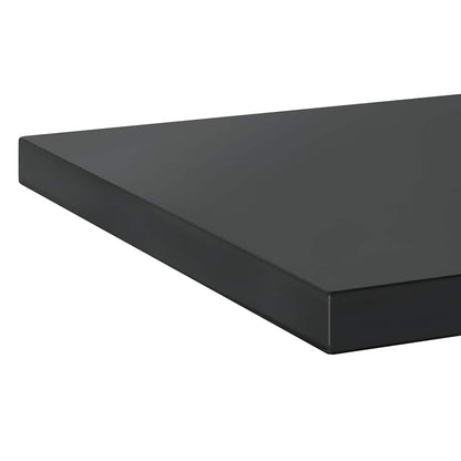 vidaXL Wall Shelves 2 pcs 50x40 cm Black Stainless Steel