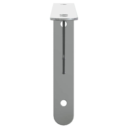 vidaXL Shelf Brackets 4 pcs 23,5x2,5x15,5 cm Silver Stainless Steel