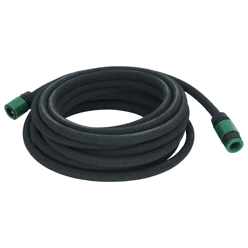 vidaXL Garden Soaker Hose Black 0,6" 10 m Rubber