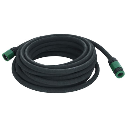 vidaXL Garden Soaker Hose Black 0,6" 10 m Rubber