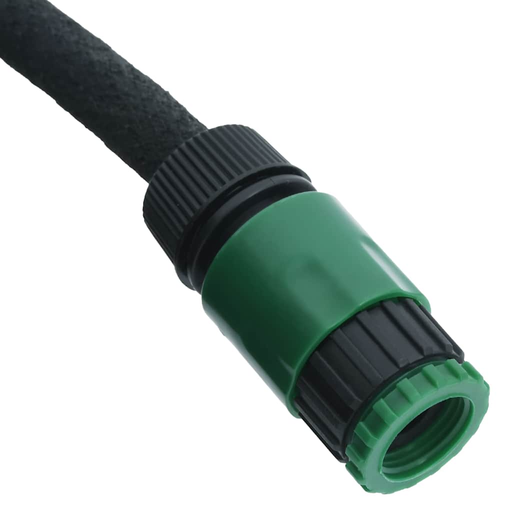vidaXL Garden Soaker Hose Black 0,6" 10 m Rubber