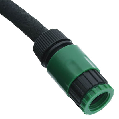 vidaXL Garden Soaker Hose Black 0,6" 10 m Rubber