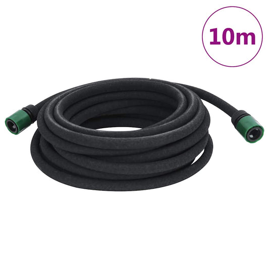vidaXL Garden Soaker Hose Black 0.6" 10 m Rubber