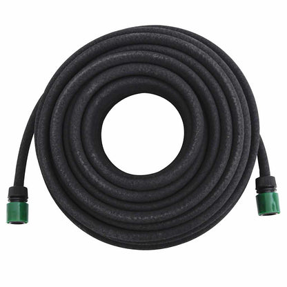 vidaXL Garden Soaker Hose Black 0,6" 25 m Rubber