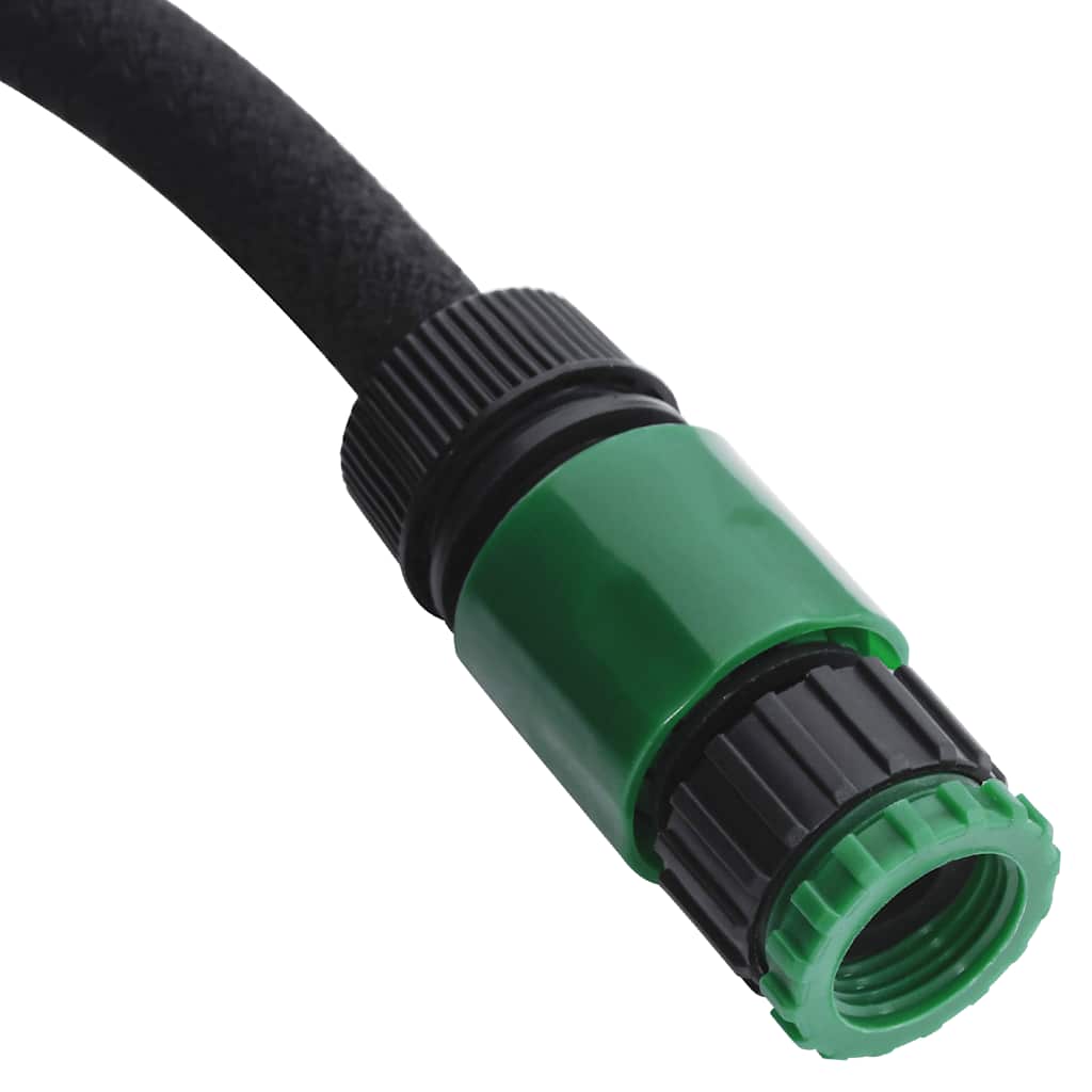 vidaXL Garden Soaker Hose Black 0,6" 25 m Rubber