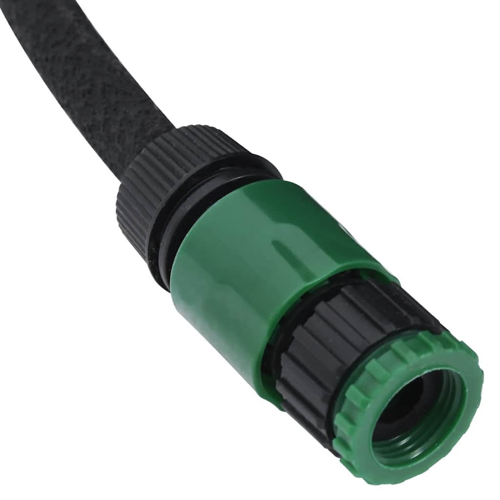 vidaXL Garden Soaker Hose Black 0,6" 50 m Rubber