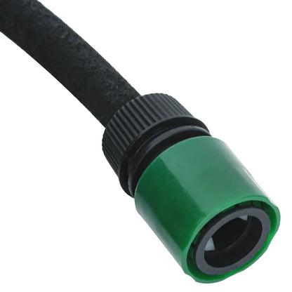 vidaXL Garden Soaker Hose Black 0,6" 50 m Rubber