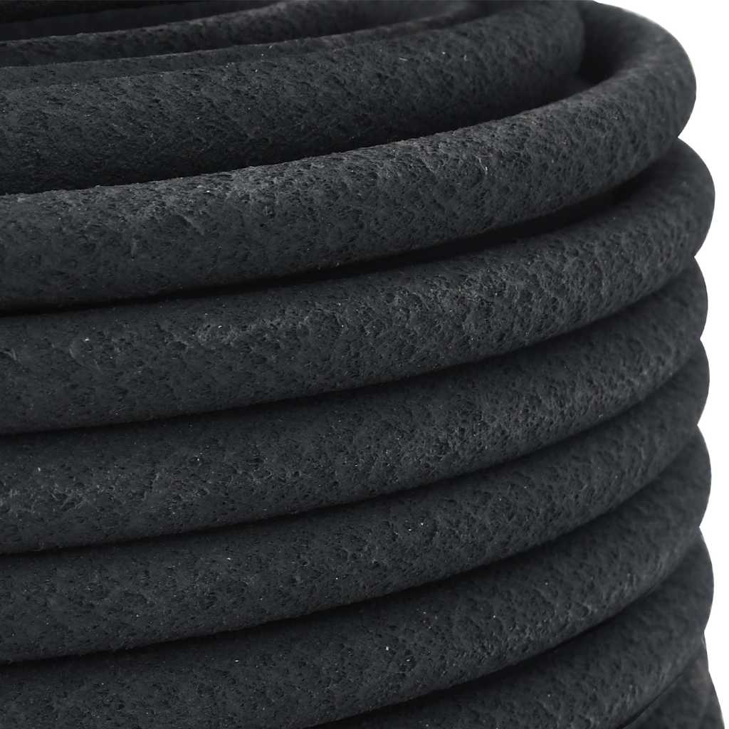 vidaXL Garden Soaker Hose Black 0,6" 50 m Rubber