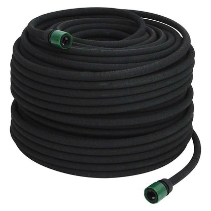 vidaXL Garden Soaker Hose Black 0,6" 100 m Rubber