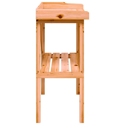 vidaXL Plant Table with Shelf Brown 78x38x82,5 cm Solid Wood Fir
