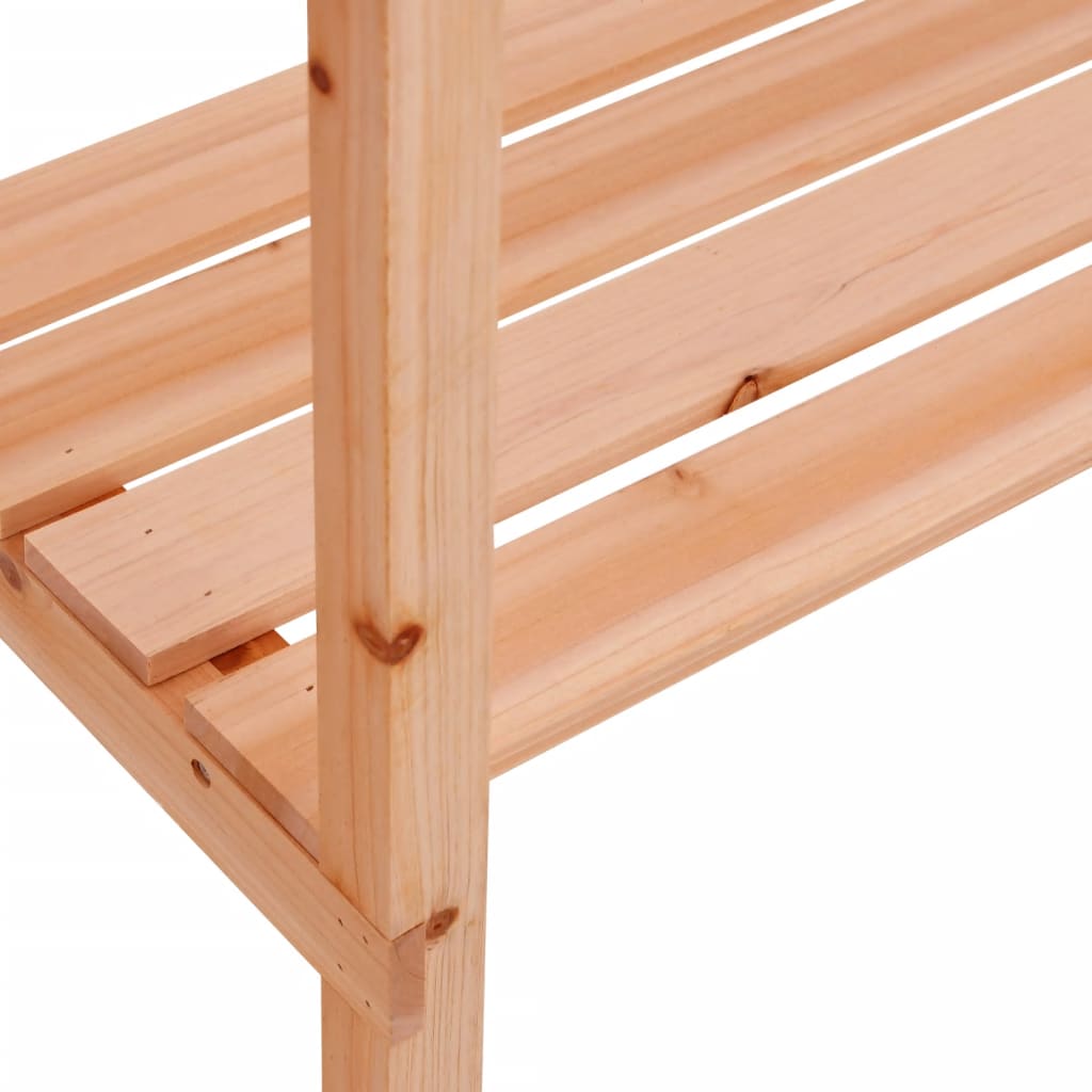 vidaXL Plant Table with Shelf Brown 78x38x82,5 cm Solid Wood Fir