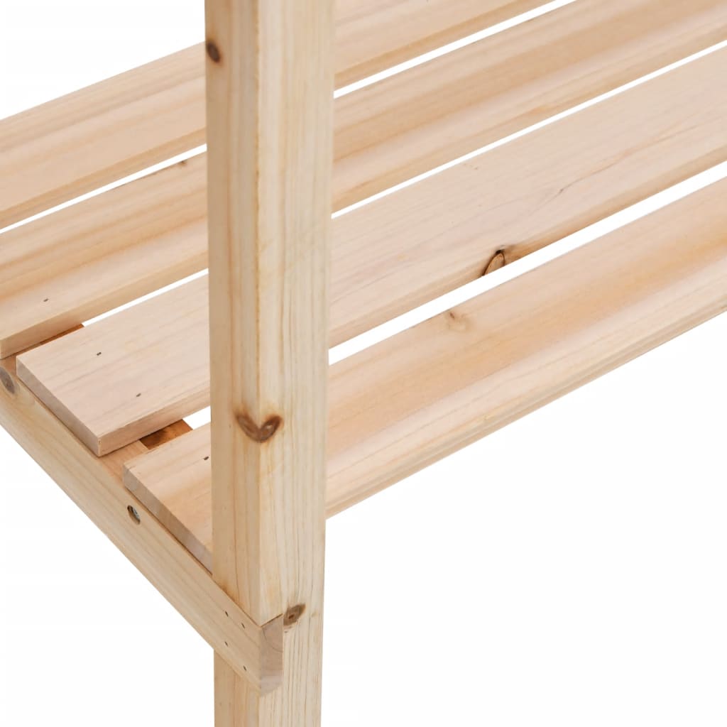 vidaXL Plant Table with Shelves 78x38x82,5 cm Solid Wood Fir