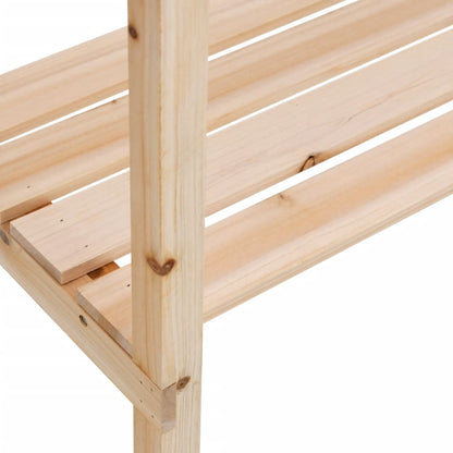 vidaXL Plant Table with Shelves 78x38x82,5 cm Solid Wood Fir