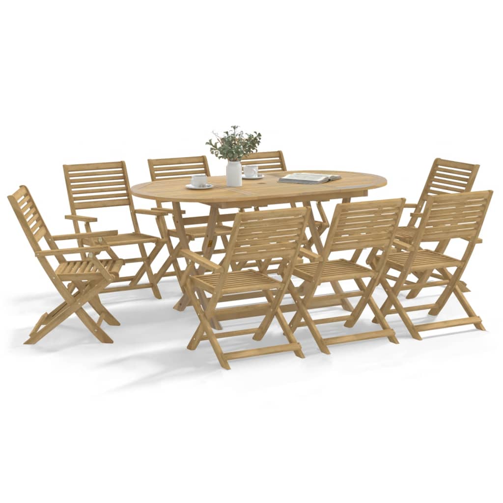 vidaXL Folding Garden Chairs 6 pcs 54.5x61.5x86.5 cm Solid Wood Acacia