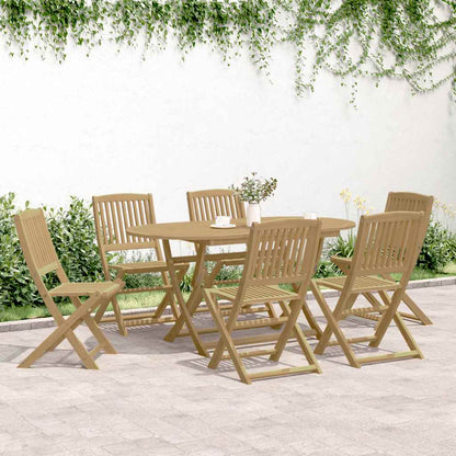 vidaXL Folding Chairs 6 pcs 48,5x57x90 cm Solid Wood Acacia