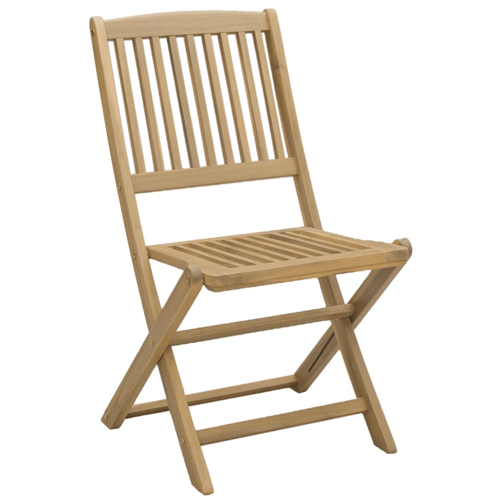vidaXL Folding Chairs 8 pcs 48,5x57x90 cm Solid Wood Acacia