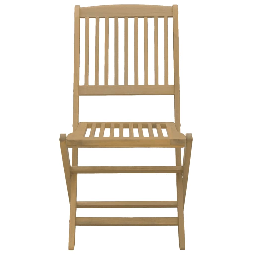 vidaXL Folding Chairs 8 pcs 48,5x57x90 cm Solid Wood Acacia