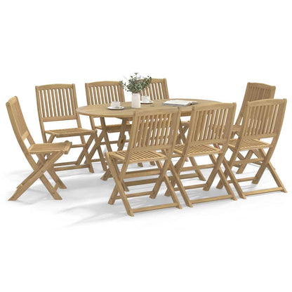 vidaXL Folding Chairs 8 pcs 48,5x57x90 cm Solid Wood Acacia