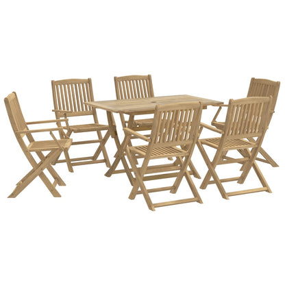 vidaXL 7 Piece Garden Dining Set Solid Wood Acacia