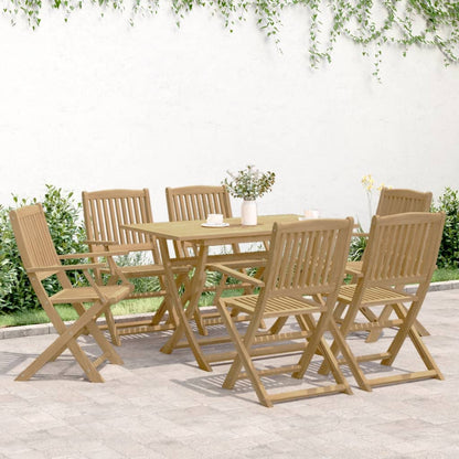 vidaXL 7 Piece Garden Dining Set Solid Wood Acacia