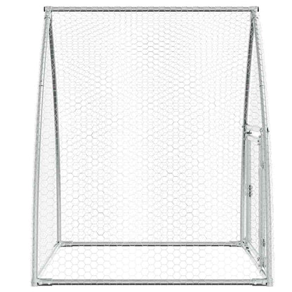 vidaXL Chicken Cage Silver 100x105x120 cm Galvanised Steel