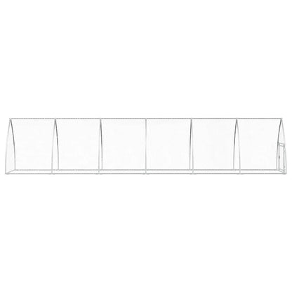 vidaXL Chicken Cage Silver 600x105x120 cm Galvanised Steel