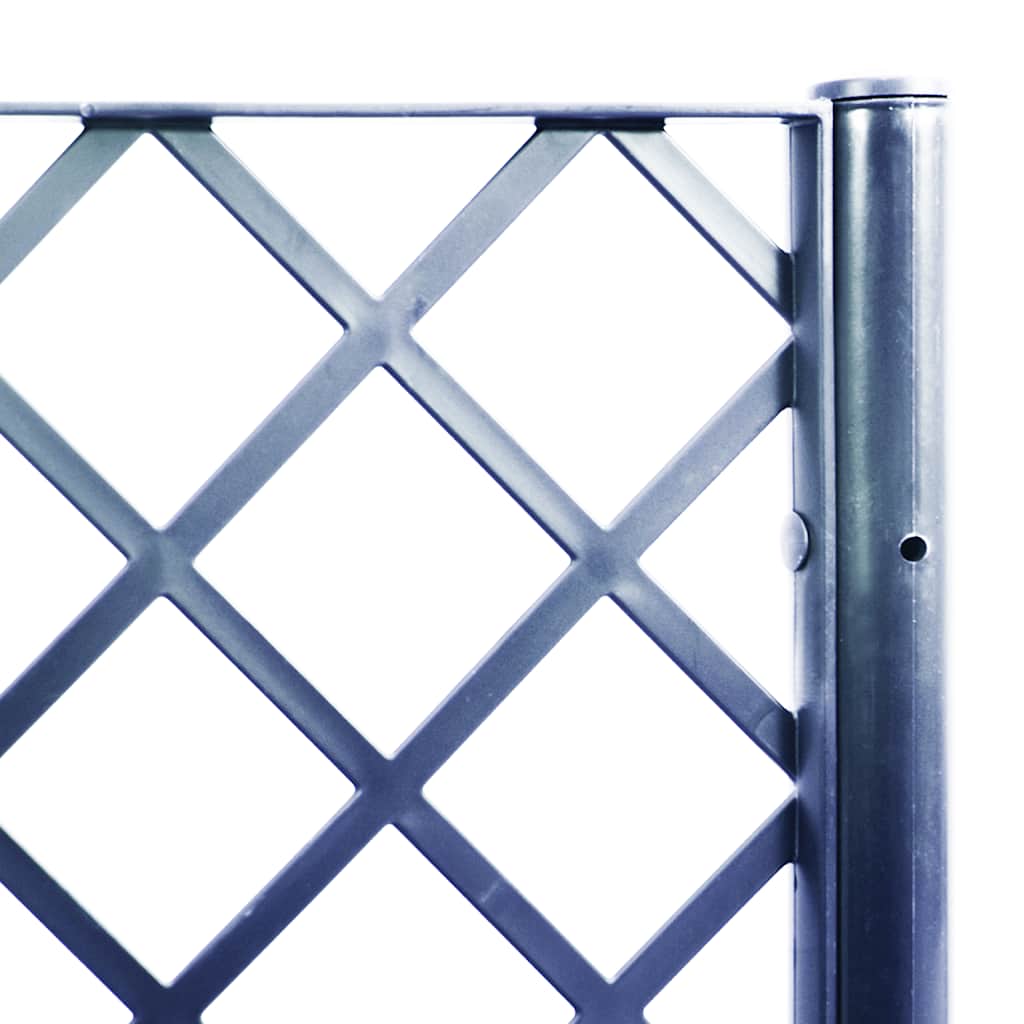 vidaXL Garden Planter with Trellis Blue Grey 160x40x140 cm PP