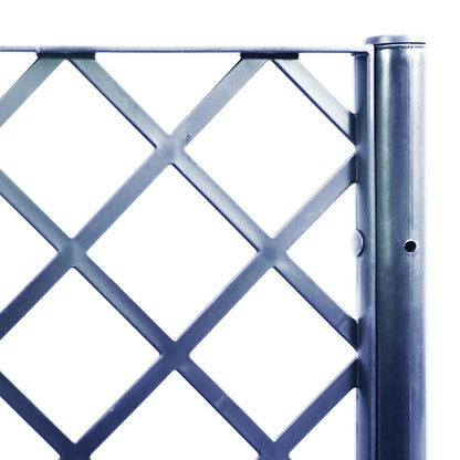 vidaXL Garden Planter with Trellis Blue Grey 160x40x140 cm PP