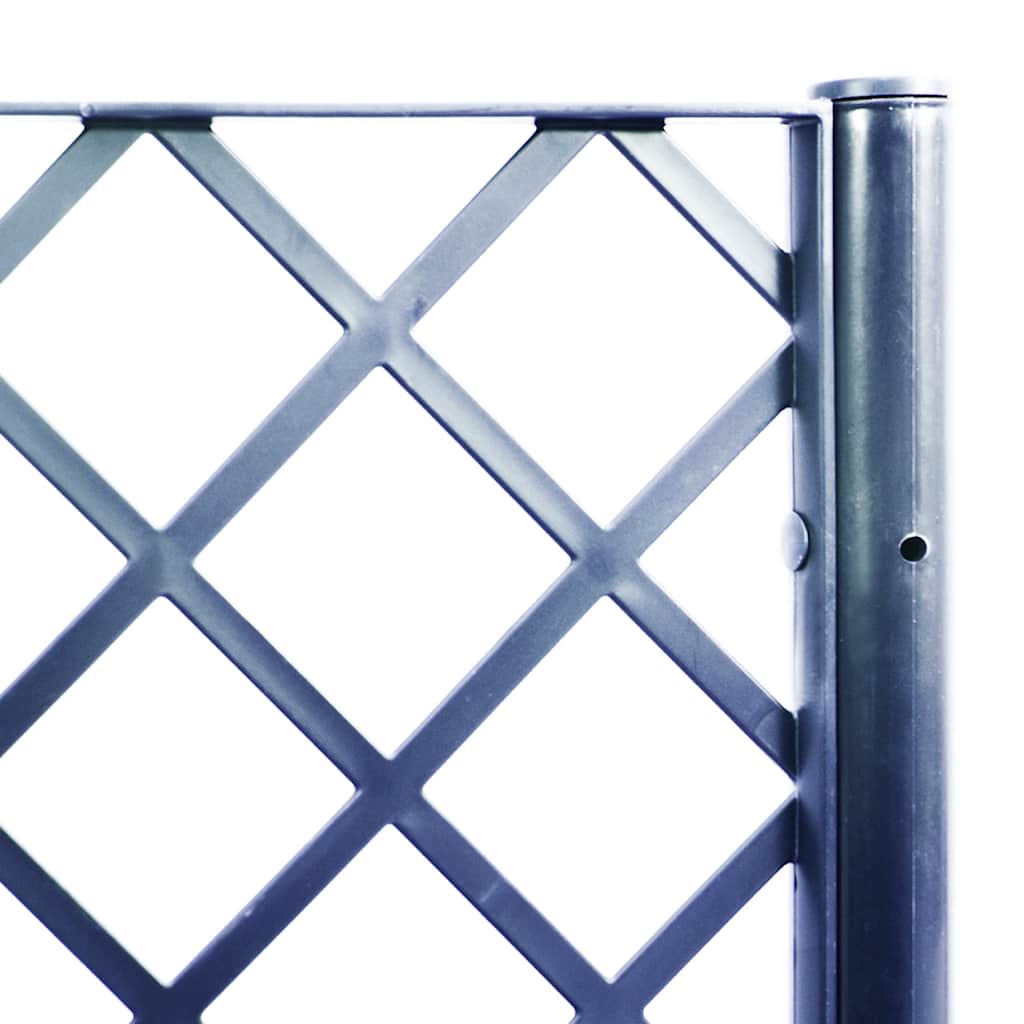vidaXL Garden Planter with Trellis Blue Grey 80x40x142 cm PP