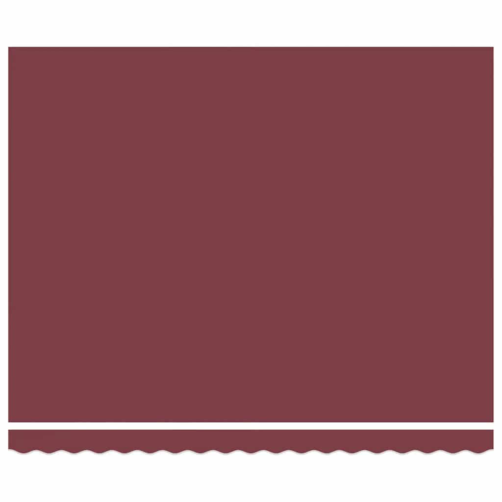 vidaXL Manual Retractable Awning with LED Burgundy 400x300 cm