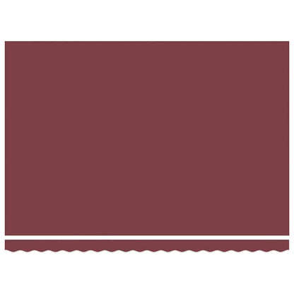 vidaXL Manual Retractable Awning with LED Burgundy 450x300 cm