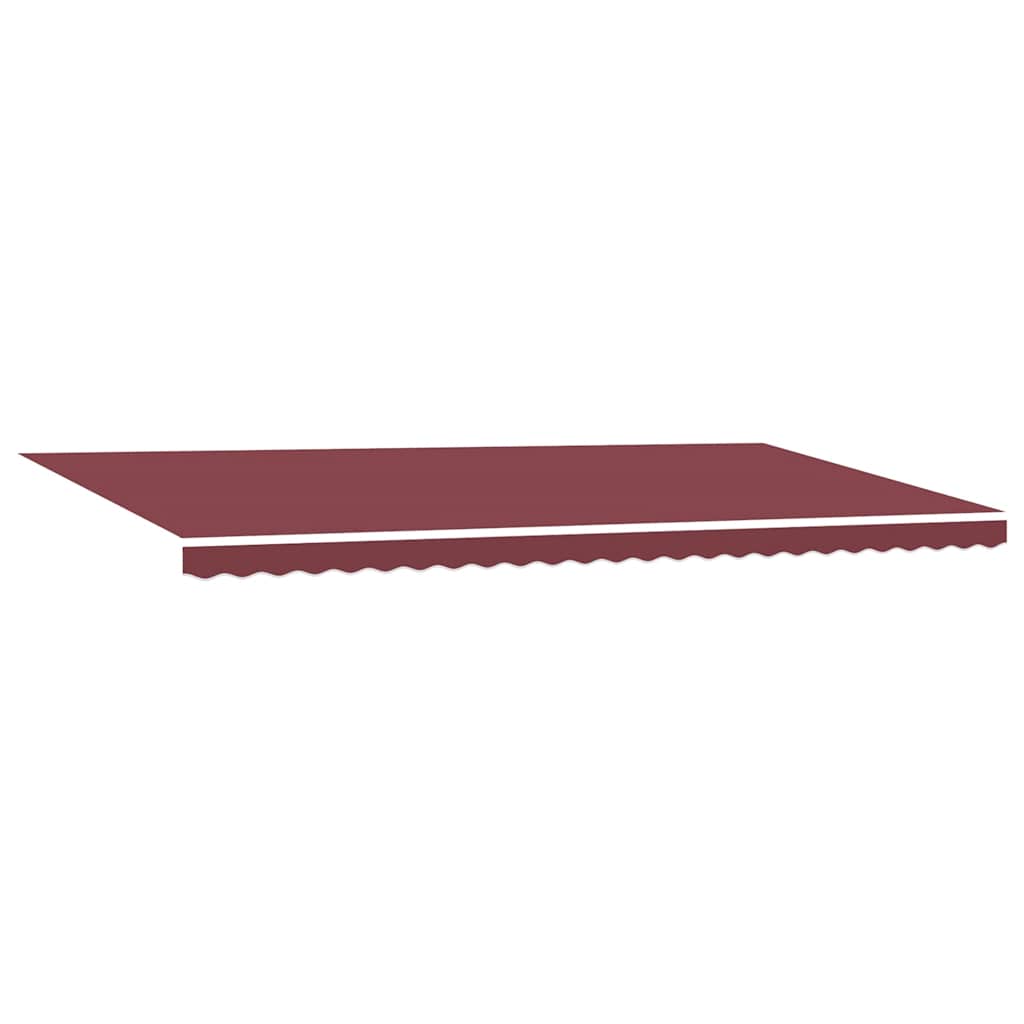 vidaXL Manual Retractable Awning with LED Burgundy 600x300 cm