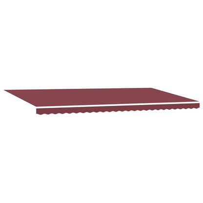 vidaXL Manual Retractable Awning with LED Burgundy 600x300 cm