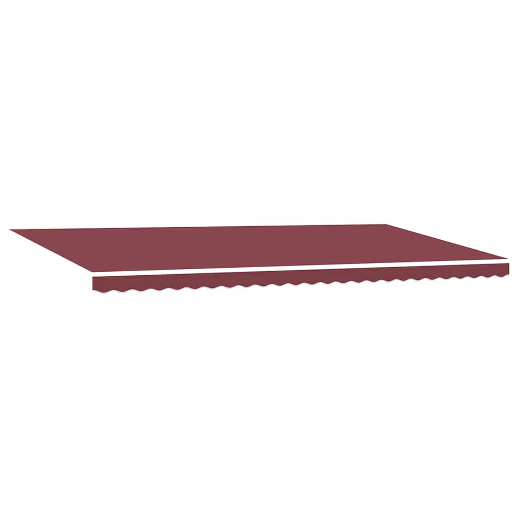 vidaXL Manual Retractable Awning Burgundy 600x300 cm