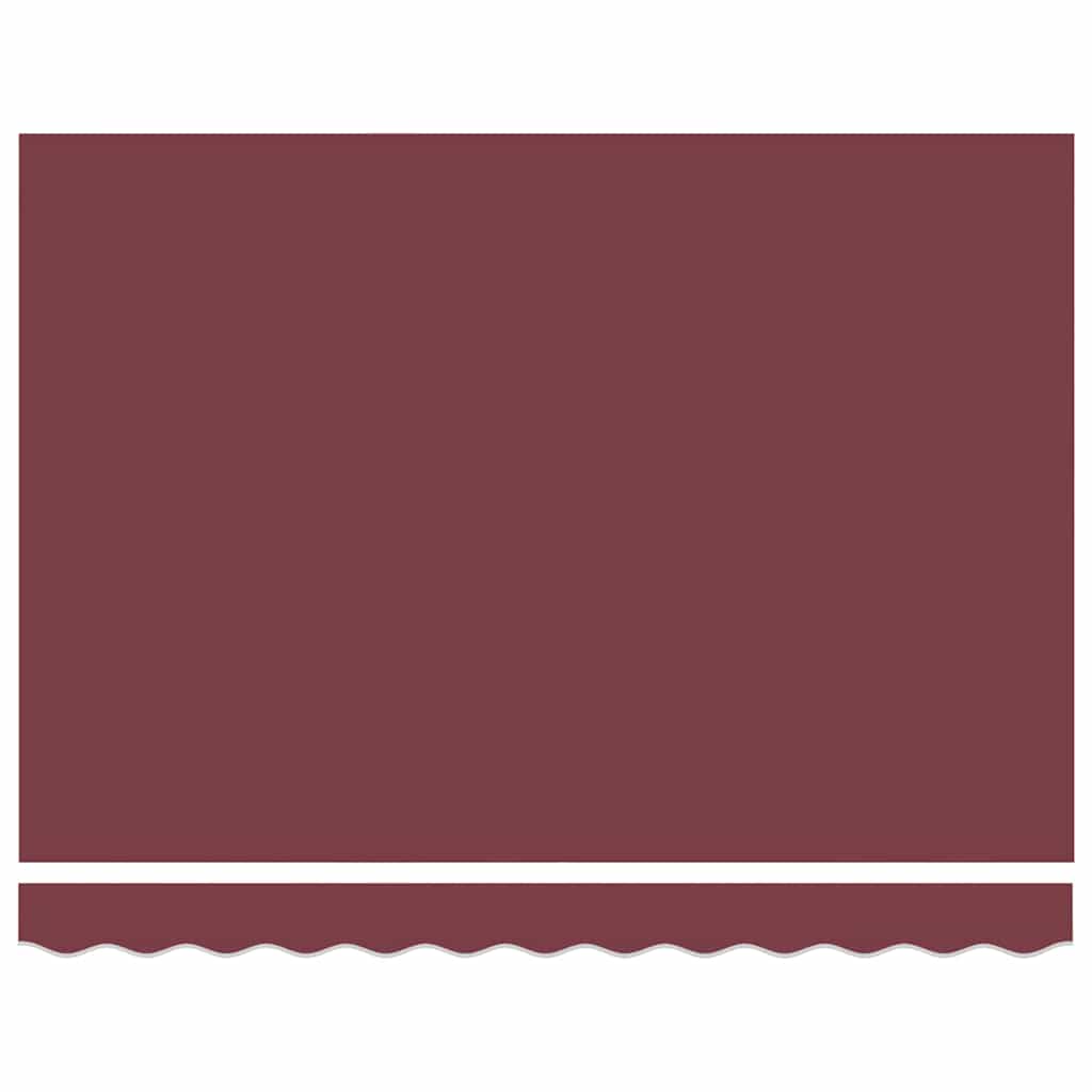 vidaXL Manual Retractable Awning Burgundy 300x250 cm