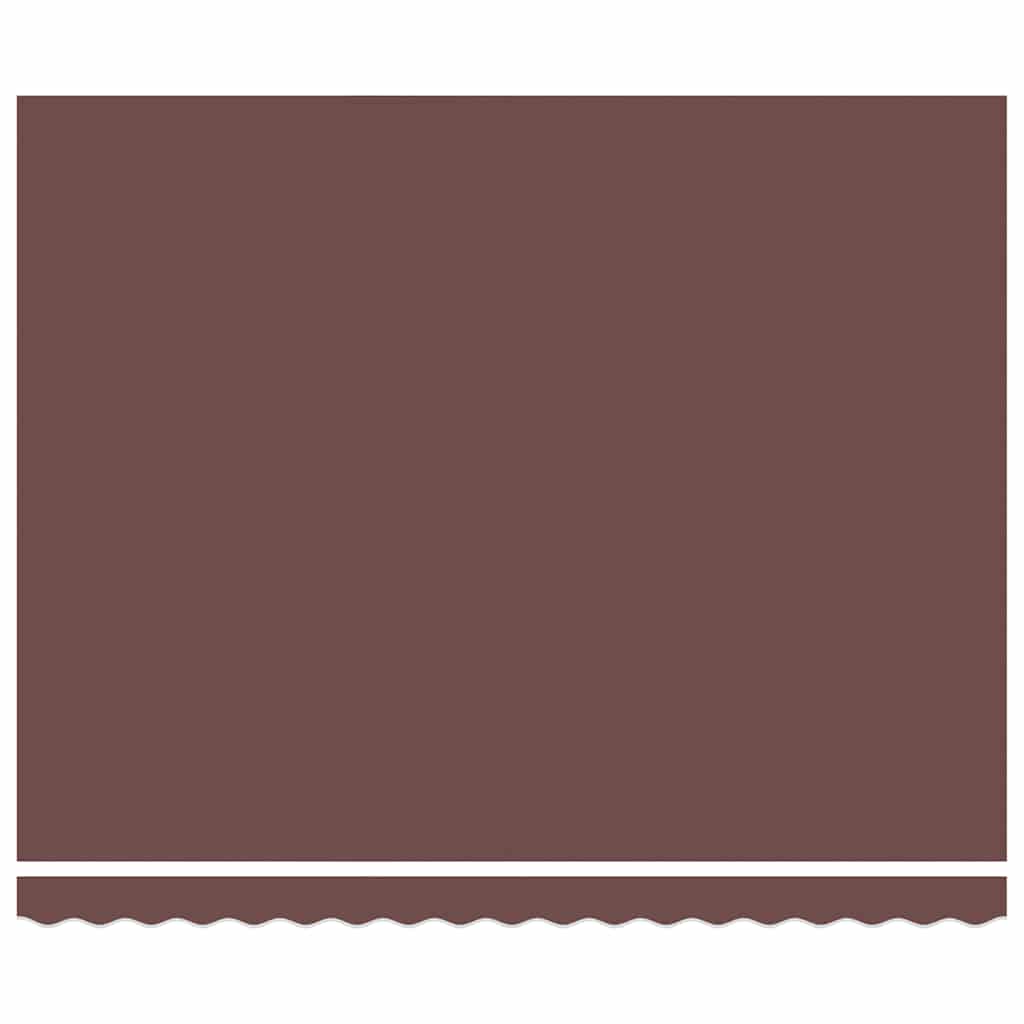 vidaXL Manual Retractable Awning with LED Brown 400x300 cm