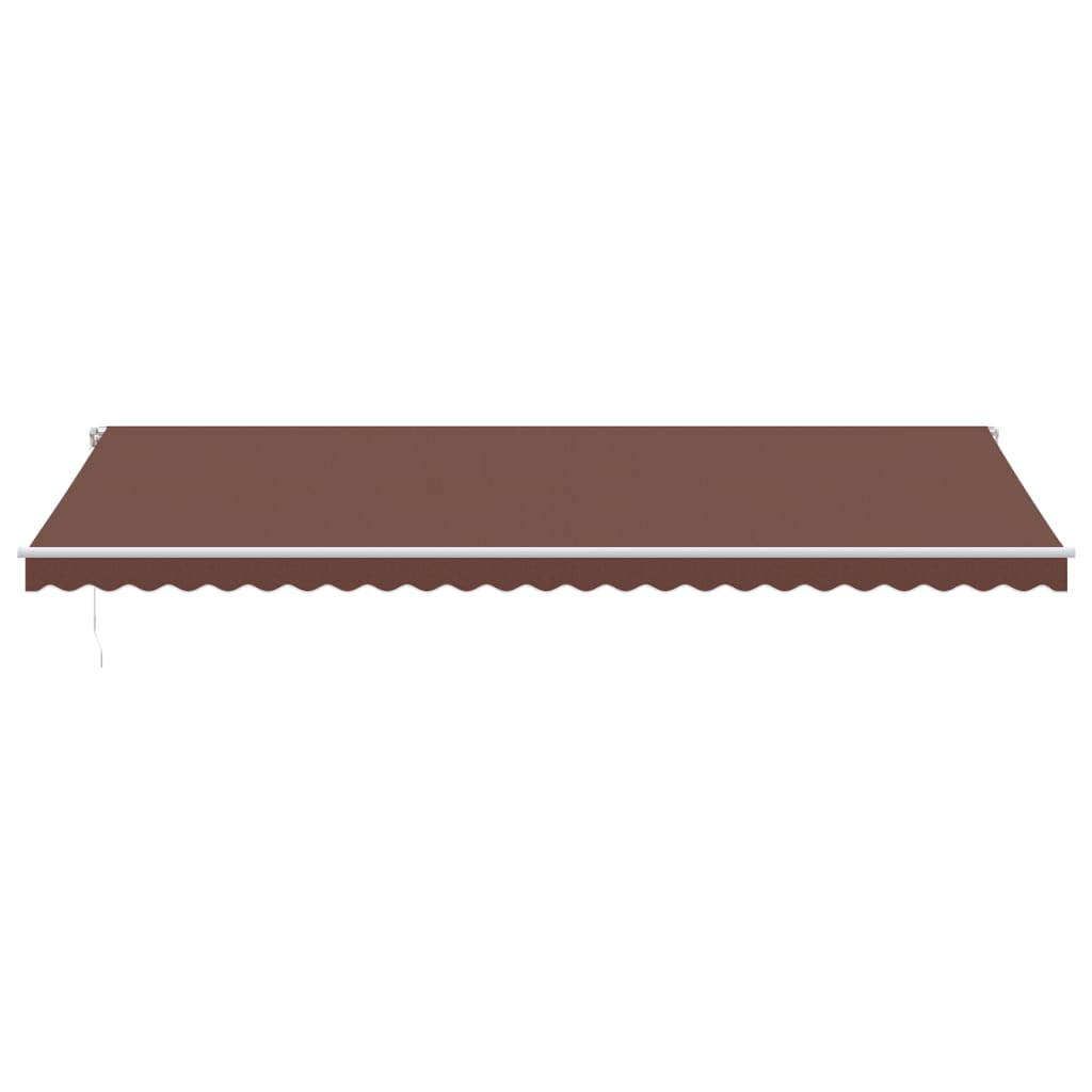 vidaXL Manual Retractable Awning Brown 600x350 cm