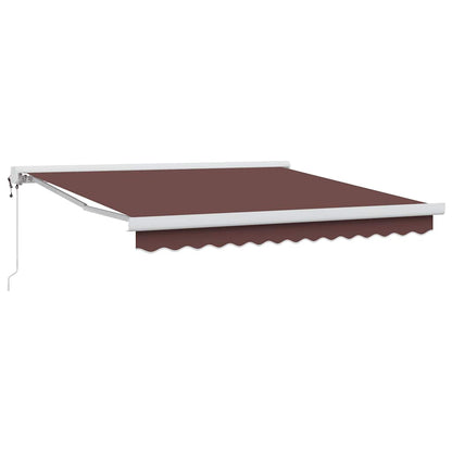 vidaXL Automatic Retractable Awning Brown 300x250 cm