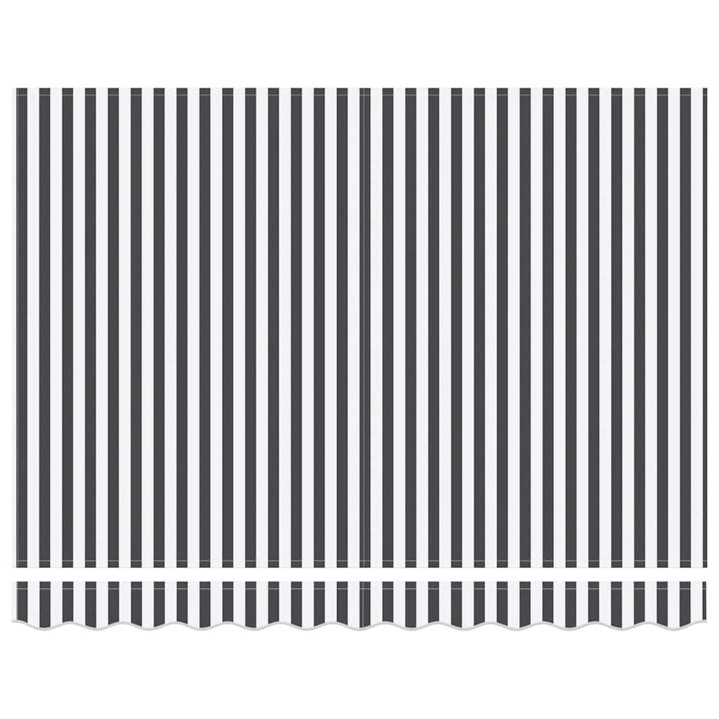 vidaXL Manual Retractable Awning with LED Anthracite&White 300x250 cm