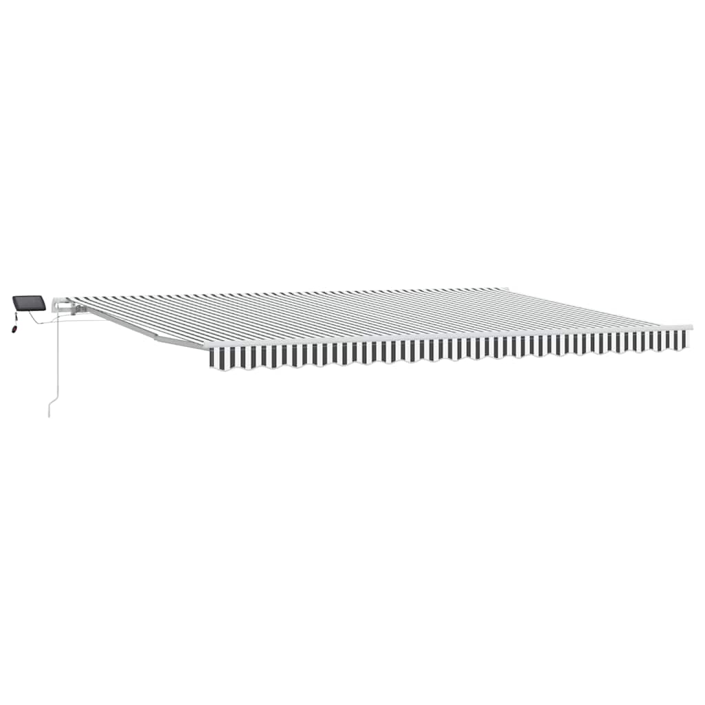 vidaXL Retractable Awning | Anthracite and White